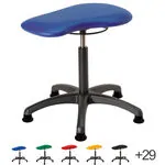 Therapy stool with cushion, standard with glides