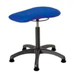 Therapy stool with cushion, standard with glides
