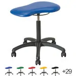 Therapy stool with cushions, standard with wheels