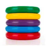 Throwing and tennis rings 18 cm, set of 5