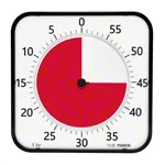 Time Timer MAX table clock with acoustic signal, 5 min. to 120 min., 40x40 cm