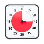 Time Timer Table Clock with acoustic signal, medium, 18x18 cm