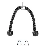 Triceps rope, black, 65 cm