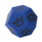 VOLLEY foam learning cube with elephant skin, 12 faces, with numbers