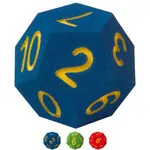 VOLLEY foam learning cube, with numbers, 12 faces