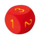VOLLEY foam learning cube with numbers, 16x16x16 cm