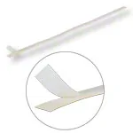 Velcro strip, 2 pieces, Velcro strip self-adhesive, 1m x 25 mm, white