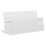 Image shows Voucher stand made of acrylic glass