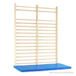 Wall bars according to DIN, WxH 200x260 cm, 2 boxes, each with 16 rungs