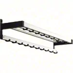 Wall mounted coat rack with 19 hooks