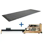 WaterRower rowing machine A1 Home, incl. floor mat, set 2-pcs.