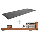 WaterRower rowing machine cherry, incl. S4 Monitor and floor mat, set 2-pcs.