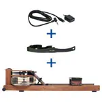 WaterRower rowing machine nut tree incl. S4 Monitor, Heart rate receiver and chest strap POLAR T31, set 3-pcs.