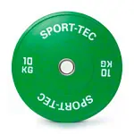 Weight plate Olympia Bumper Plate, 50 mm, 10 kg, green