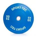 Weight plate Olympia Bumper Plate, 50 mm, 20 kg, blue