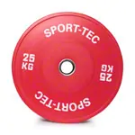 Weight plate Olympia Bumper Plate, 50 mm, 25 kg, red