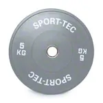 Weight plate Olympia Bumper Plate, 50 mm, 5 kg, gray