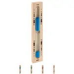 Wooden sauna hourglass