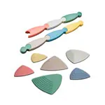 Image shows balance set, river stones and balance path Nordic, 13 pieces
