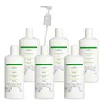 cosiMed massage lotion set 6x massage lotion neutral, 1 l, incl. dosing pump