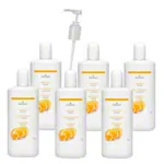 cosiMed massage oil set 6x massage oil orange, 1 l, incl. dosing pump