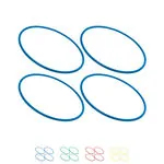 gymnastic hoops plastic, set of 4,  80 cm