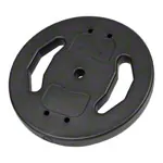 Image shows pumpset! -weight plates made of vinyl,  2.7 cm, 10 kg piece