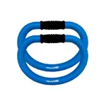 Image shows smovey neuroVIBE small/light swing ring, blue, pair
