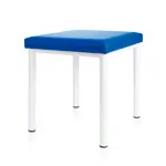 stool robusta with cushion, L x B 40 x 40 cm, frame color white
