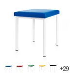 stool robusta with cushion, L x B 40 x 40 cm, frame color white