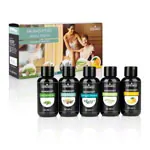 tester set sauna fragrances, 5 bottles of 50 ml