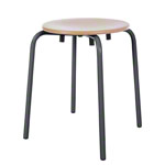 gymnastics stool Standard with wooden seat,  35 cm,  frame color anthracite