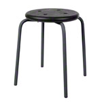  stool standard with PU seat,  35 cm, frame color anthracite