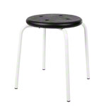  stool standard with PU seat,  35 cm, frame color white