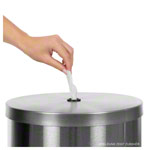 Sport-Tec disinfection wipe dispenser, stainless steel incl. waste garbage can_StripHtml