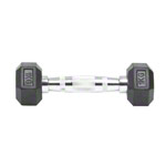 Hex rubber compact dumbbell, 1 kg, piece_StripHtml