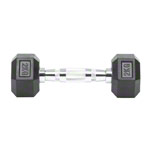 Hex rubber compact dumbbell, 2 kg, piece_StripHtml