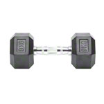 Hex rubber compact dumbbell, 9 kg, piece_StripHtml