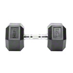 Hex rubber compact dumbbell, 17,5 kg, piece_StripHtml