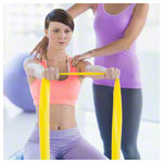 ARTZT vitality latex-free exercise band, 25 x 8 cm, lightweight, yellow_StripHtml