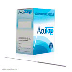 Acupuncture needles with metal handle, 0.30x30 mm, 100 pieces