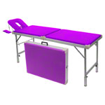 Aluminum case table Robusta ST, incl. headrest + armrest, 170/210x56x70-82 cm