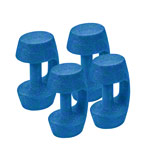 BECO AquaDumbbell BEbell Set 4 pcs., 1 pair each Size S, M