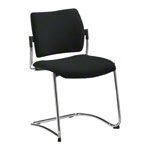 Cantilever chair with cushion