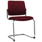 Cantilever chair with cushion