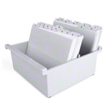 Card index set, 202-pcs., made of plastic max. 800 cards (A5) incl. 200 flashcards & register,