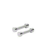 Chrome dumbbell massive, 1 kg, one piece