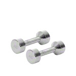 Chrome dumbbell massive, 4 kg, one piece