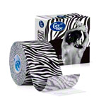CureTape Art, 5 m x 5 cm, wasserfest, Zebra black/white