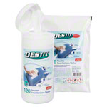 DESTIX disinfecting wipes in dispenser box, 13x20 cm, 120 pieces incl. refill pack, 120 pieces